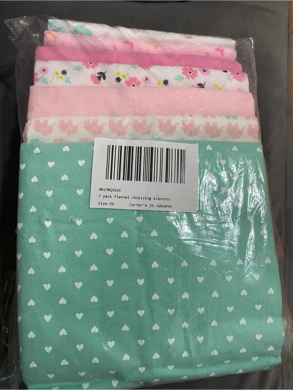 Cárter 7 pack flannel size-os multicolor